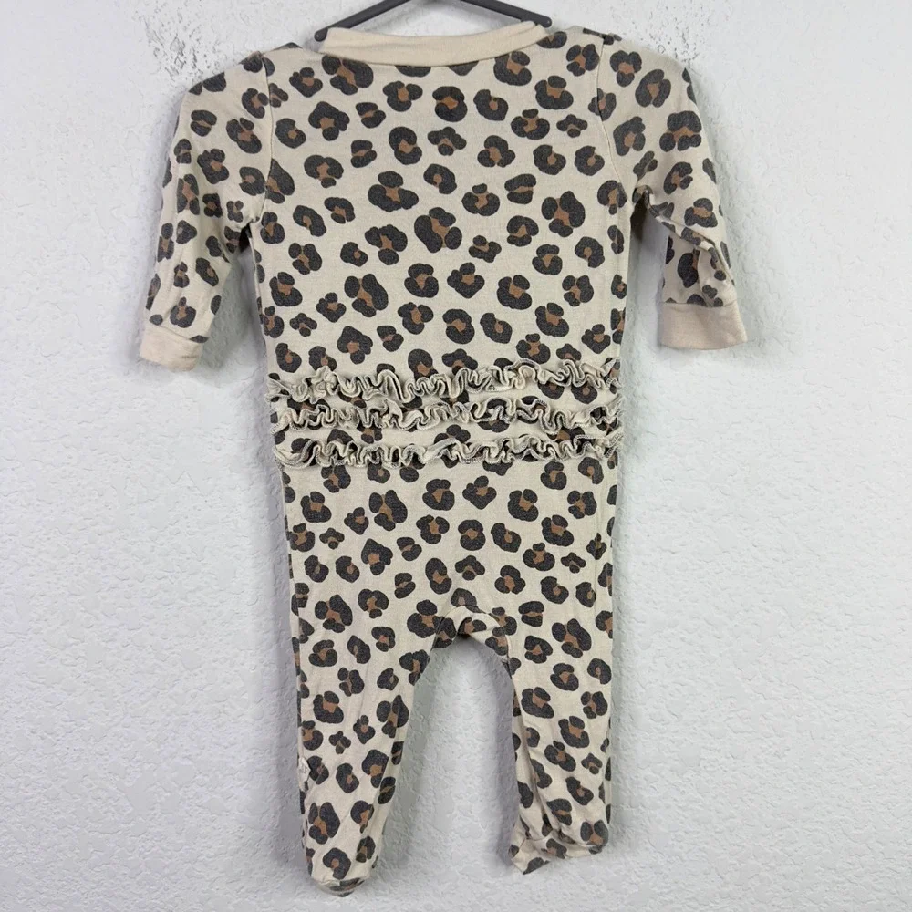 Little Sleepies Milkberry 2PC Pajama Bundle NB 0-3M Bamboo Superhero Leopard‎